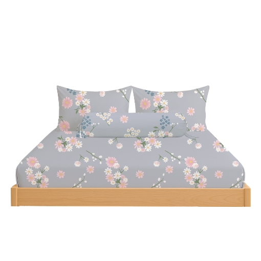Picture of ai by AKEMI Cheery Collection Fitted Sheet Set 650TC (Super Single/Queen/King) - Espera