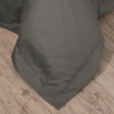 Picture of AKEMI Cotton Sateen Affinity Quilt Cover Set | 100% Cotton 1200TC - Shine - Midori Grey (Super Single/Queen/King)