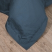 Picture of AKEMI Cotton Sateen Affinity Quilt Cover Set | 100% Cotton 1200TC - Shine - Calm Blue (Super Single/Queen/King)