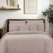 Picture of AKEMI Cotton Sateen Affinity Quilt Cover Set | 100% Cotton 1200TC - Shine - Hushed Violet (Super Single/Queen/King)