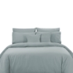 Picture of AKEMI Cotton Sateen Affinity Quilt Cover Set | 100% Cotton 1200TC - Shine - Pearl Blue (Super Single/Queen/King)