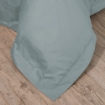 Picture of AKEMI Cotton Sateen Affinity Quilt Cover Set | 100% Cotton 1200TC - Shine - Pearl Blue (Super Single/Queen/King)