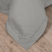 Picture of AKEMI Cotton Sateen Affinity Quilt Cover Set | 100% Cotton 1200TC - Shine - Vapor Grey (Super Single/Queen/King)