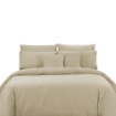 Picture of AKEMI Cotton Sateen Affinity Quilt Cover Set | 100% Cotton 1200TC - Shine - Fog Khaki (Super Single/Queen/King)