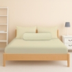 Picture of AKEMI Cotton Essentials Colour Home Divine Fitted Sheet Set 600TC - Eggshell White (Super Single/Queen)