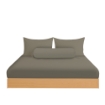 Picture of AKEMI Cotton Essentials Colour Home Divine Fitted Sheet Set 600TC - Brindle Brown (Super Single/Queen)