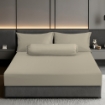 Picture of AKEMI TENCEL™ Touch Colour Elegance Fitted Sheet Set 1250TC - Regal Taupe (Super Single/ Queen/ King)