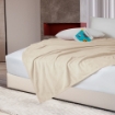 Picture of AKEMI Colourlush Flannel Blanket - Oat Cream (150cm x 200cm)