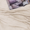 Picture of AKEMI Colourlush Flannel Blanket - Oat Cream (150cm x 200cm)