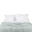 Picture of AKEMI Colourlush Flannel Blanket - Minty Grey (150cm x 200cm)