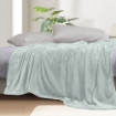Picture of AKEMI Colourlush Flannel Blanket - Minty Grey (150cm x 200cm)