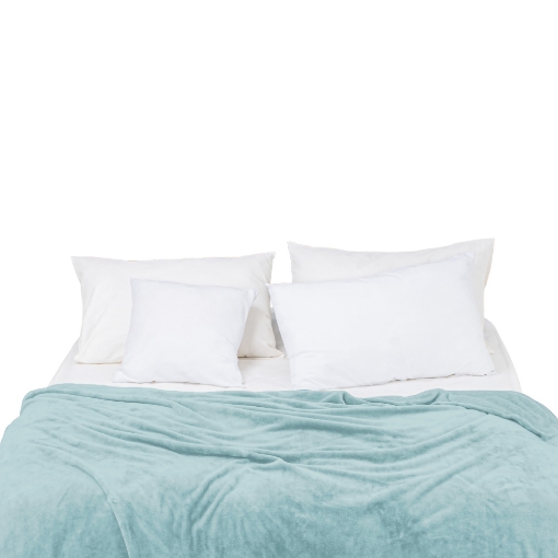 Picture of AKEMI Colourlush Flannel Blanket - Skybeat Blue (150cm x 200cm)