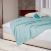 Picture of AKEMI Colourlush Flannel Blanket - Skybeat Blue (150cm x 200cm)