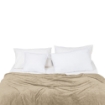 Picture of AKEMI Colourlush Flannel Blanket - Toffee Brown (150cm x 200cm)