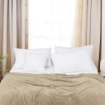 Picture of AKEMI Colourlush Flannel Blanket - Toffee Brown (150cm x 200cm)