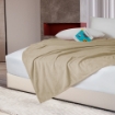Picture of AKEMI Colourlush Flannel Blanket - Toffee Brown (150cm x 200cm)