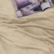 Picture of AKEMI Colourlush Flannel Blanket - Toffee Brown (150cm x 200cm)