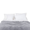 Picture of AKEMI Colourlush Flannel Blanket - Moonveil Grey (150cm x 200cm)