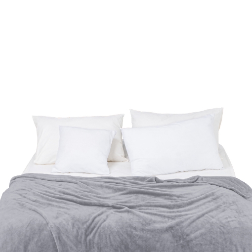 Picture of AKEMI Colourlush Flannel Blanket - Moonveil Grey (150cm x 200cm)