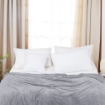 Picture of AKEMI Colourlush Flannel Blanket - Moonveil Grey (150cm x 200cm)