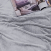 Picture of AKEMI Colourlush Flannel Blanket - Moonveil Grey (150cm x 200cm)