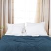 Picture of AKEMI Colourlush Flannel Blanket - Noir Navy (150cm x 200cm)