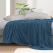 Picture of AKEMI Colourlush Flannel Blanket - Noir Navy (150cm x 200cm)