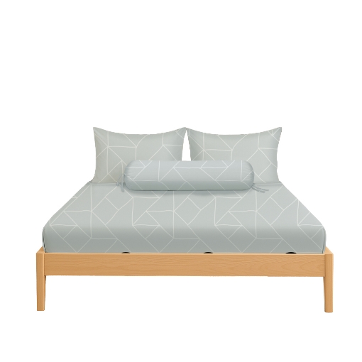 Picture of ai by AKEMI Cheery Collection Fitted Sheet Set 650TC (Super Single/Queen/King) - Jett