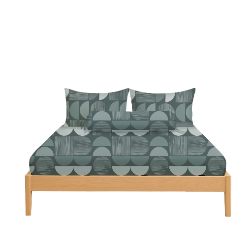 Picture of ai by AKEMI Cheery Collection Fitted Sheet Set 650TC (Super Single/Queen/King) - Corwin