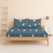 Picture of ai by AKEMI Cheery Collection Fitted Sheet Set 650TC (Super Single/Queen/King) - Smarty Cat