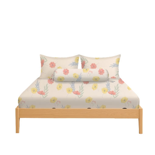 Picture of ai by AKEMI Cheery Collection Fitted Sheet Set 650TC (Super Single/Queen/King) - Avery